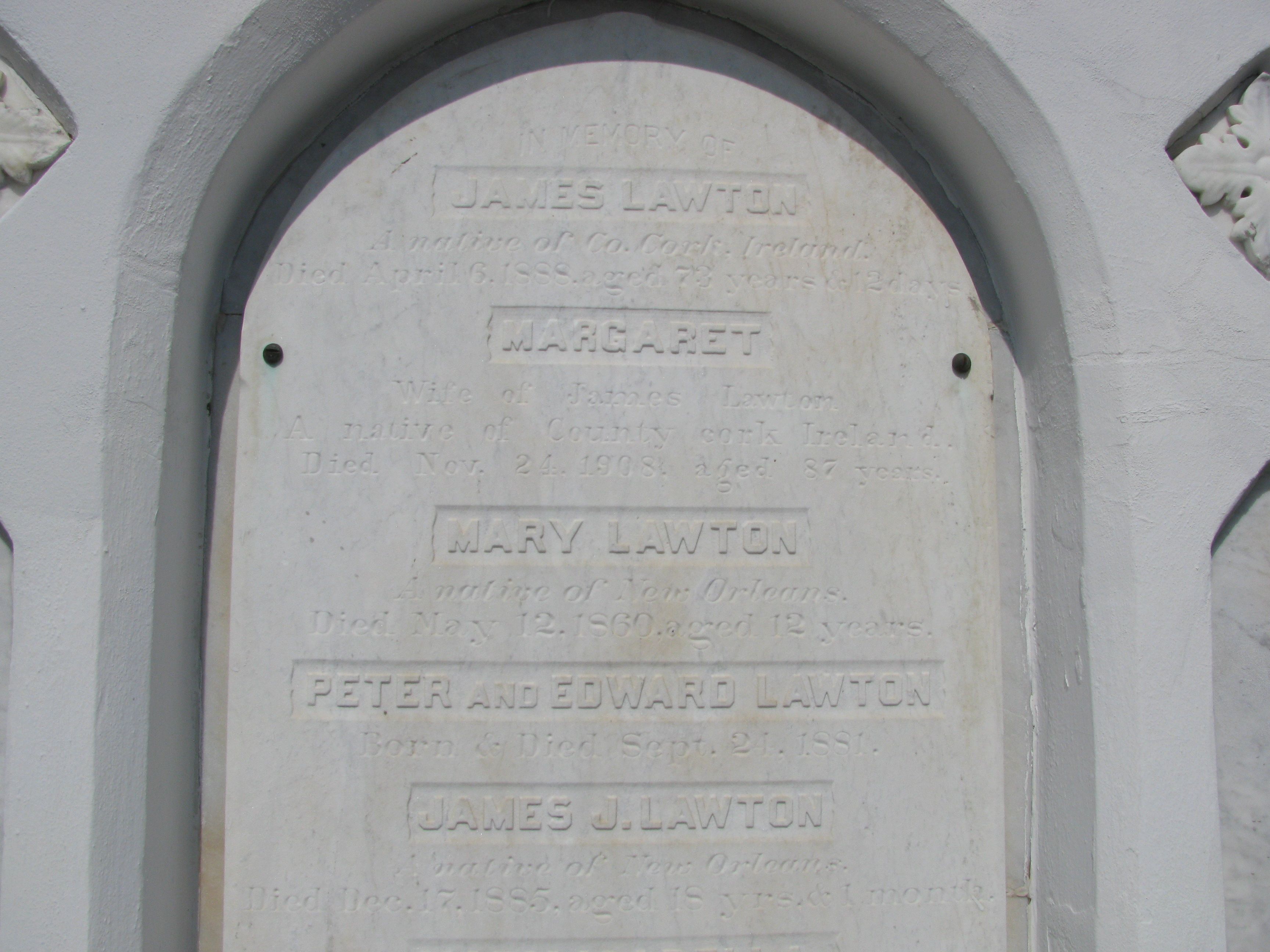 Grave of James & Margaret Lawton